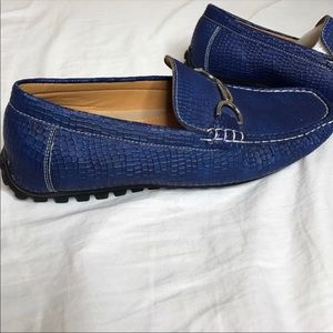 Blue loafers
